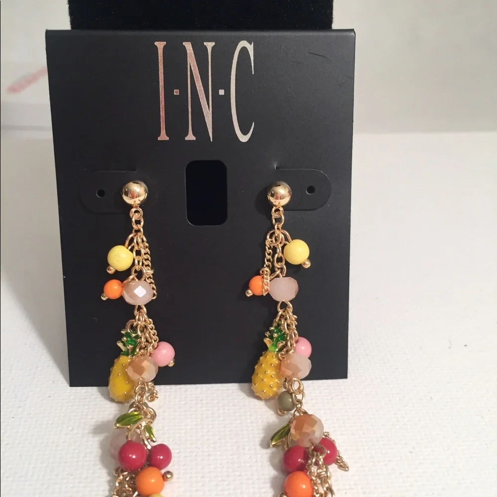 Boho Pineapple Fruit Tassel Dangle Drop Earrings